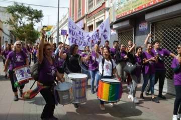 Marcha de escolares por la igualdad en Telde (Foto TA)